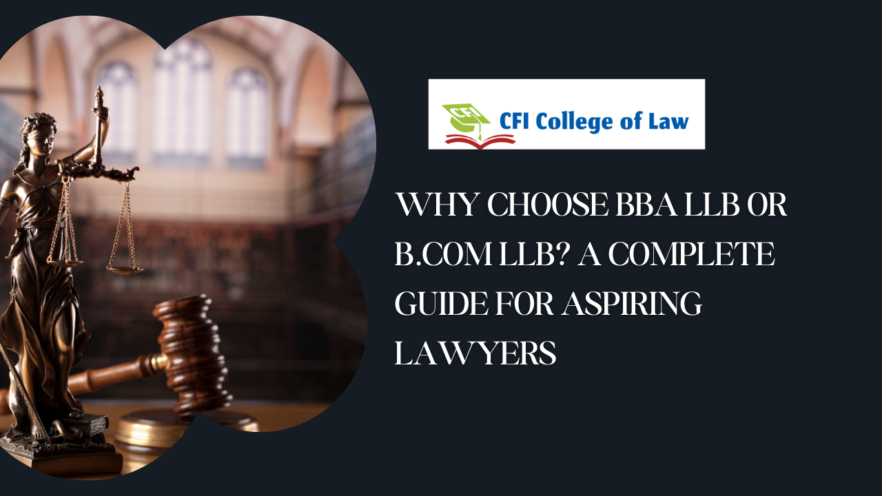 Why Choose BBA LLB or B.Com LLB? A Complete Guide for Aspiring Lawyers